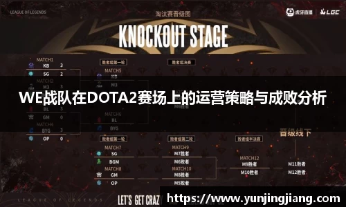 WE战队在DOTA2赛场上的运营策略与成败分析